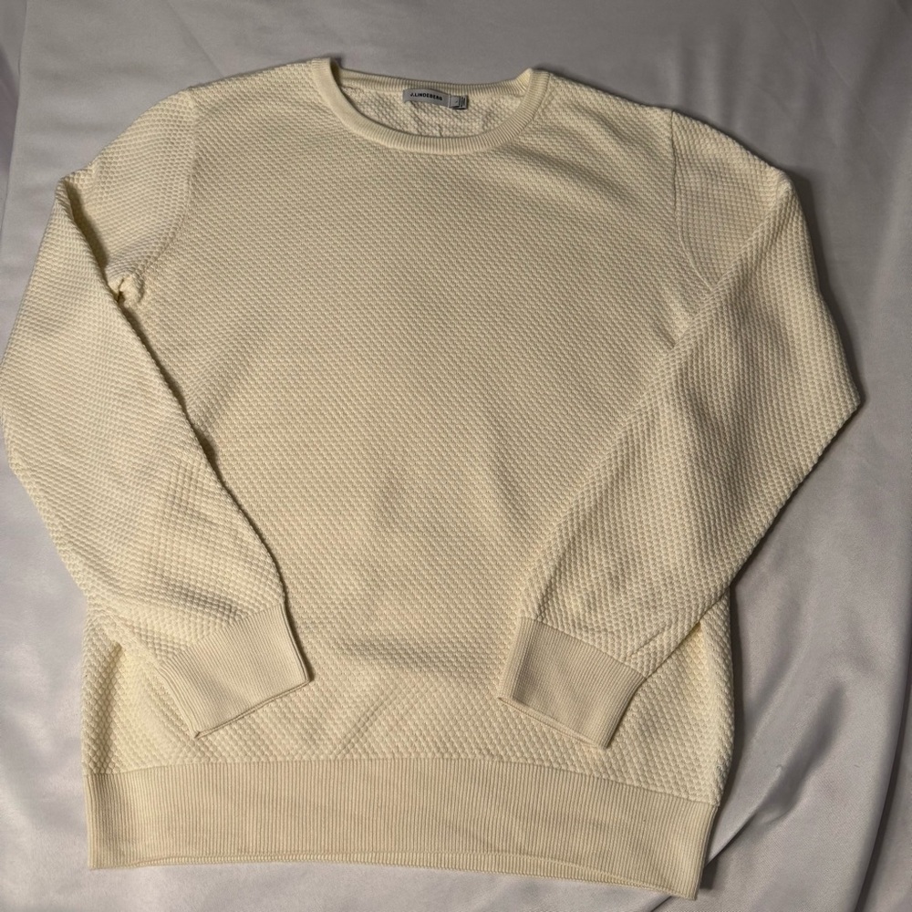 J Lindberg Large Men's Cream Sweater L